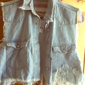 CARMAR SLEEVELESS JACKET